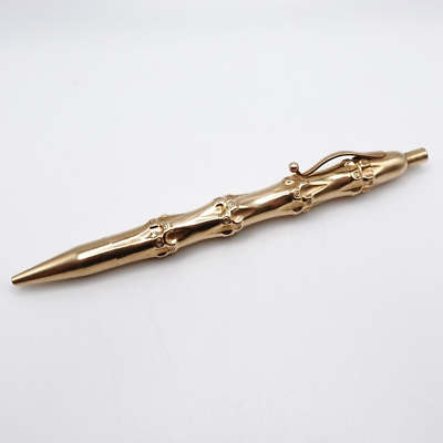 Tiffany & Co. Louis Tamis 14K Yellow Gold Bamboo Ballpoint Pen Tiffany & Co. Louis Tamis 14K Yellow Gold Bamboo Ballpoint Pen