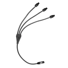Power Y Cable 1 True1 Male to Fanout 3 Female IEC Connectors 12 AWG  30 ft