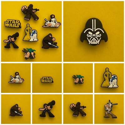 Schuhstecker/Pin für Clogs für STAR WARS*/YODA*/HAN SOLO*/SKYWALKER*/R2-D2* Fans