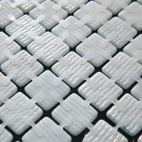 Mosaico in vetro pressato su rete per piscina 32.5x51.5 - Alves blend white pool - Picture 17 of 17