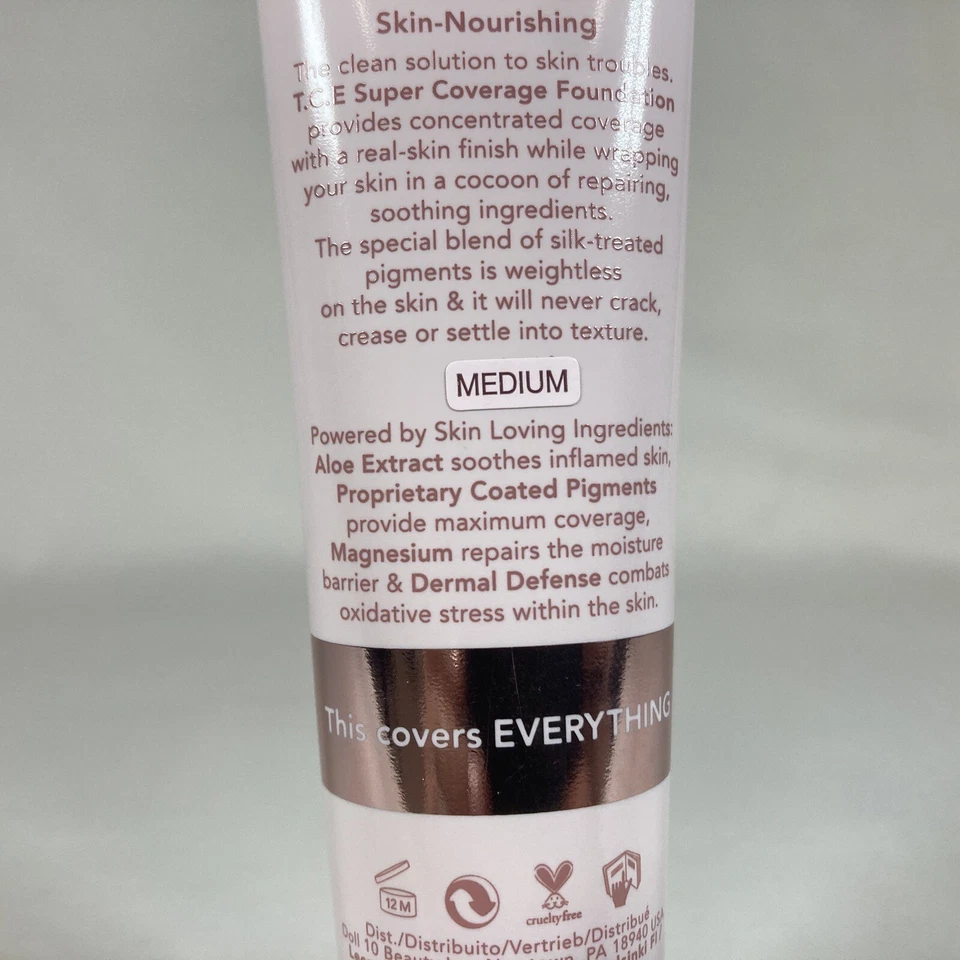 Doll 10 T.C.E Super Coverage Makeup MEDIUM 2 oz NIB Jumbo Size (No Box) - Image 4 of 4