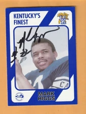 Mark Higgs Kentucky Wildcats AUTO Signed 1989 Card Owensboro KY 9V