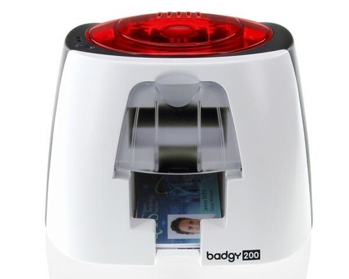 Plastic ID Card Printer Bundle Evolis Badgy 200 with Software, Ribbon & Cards - Picture 2 of 2