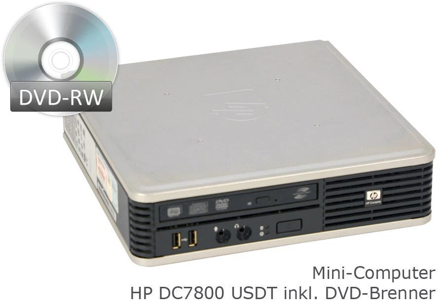 Compact PC HP DC7800 USDT 80GB HDD 2GB DVD-RW Core2Duo CPU 8xUSB Windows XP - Image 2 of 4