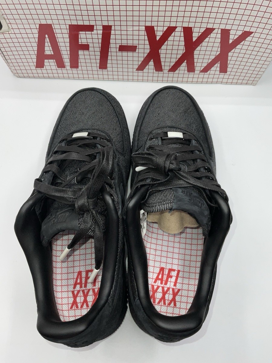 NIKE Air Force 1 LOW PREMIUM '08 QS AF1 XXX Black Denim Mens