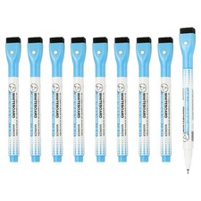 Magnetic Whiteboard Pen, 0.5-1mm Fine Tip Dry Erase Blue Markers, 10 Pcs