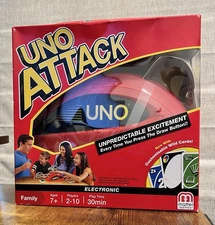 UNO Attack Electronic Game Customizable Wild Cards Version Card Game Sealed NIB