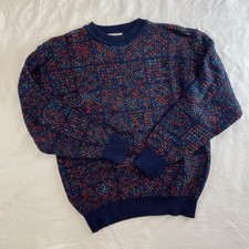 Vintage Bellagio Italian 90  s Chunky Men  s Sweater 100 Cotton Size Medium