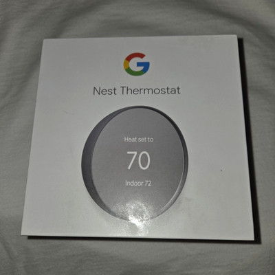 Google Nest Thermostat Charcoal Wi-Fi Smart Programmable Google Home  GA02081-US