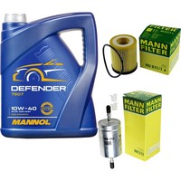 Inspektionspaket 5L Mannol Defender 10W-40 FüR Opel Zafira A 1.8 16V Astra G