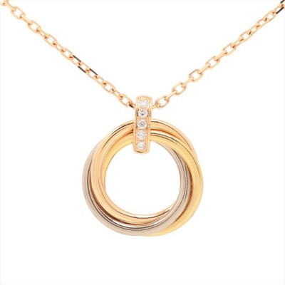 Cartier Trinity Diamant Collier 750 (YG×PG×WG) 8,8g