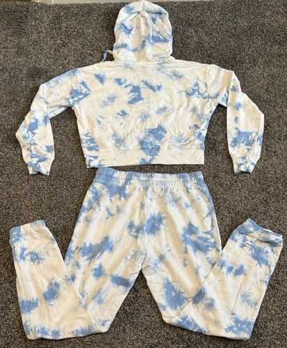 Splendid Youth Blue/White Zip Hoodie (Size: S) With Matching Bottoms (Size: M) - Picture 9 of 9