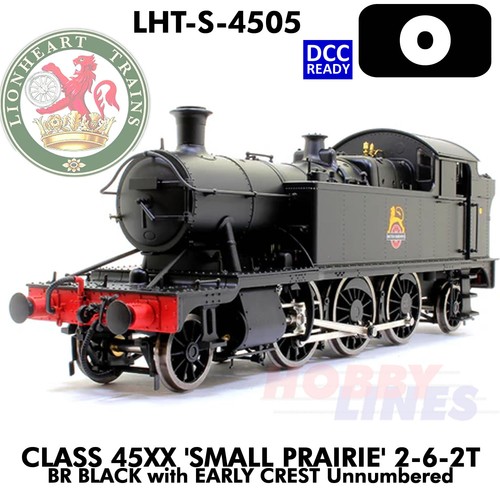 Class 45xx 2-6-2 BR Black Early Crest 45x2 Loco Lionheart Trains LHT-S-4505 | Condition: New