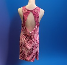 Secret Treasures Tie Dye Lace Keyhole Open Racer Back Babydoll Lace Night Dress