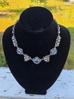 Antique Florence Italy Peruzzi silver 800 Blue Topaz Necklace — photo 1