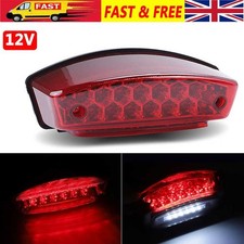 Motorcycle LED Brake Stop Rear Tail Light Running Universal License Plate light