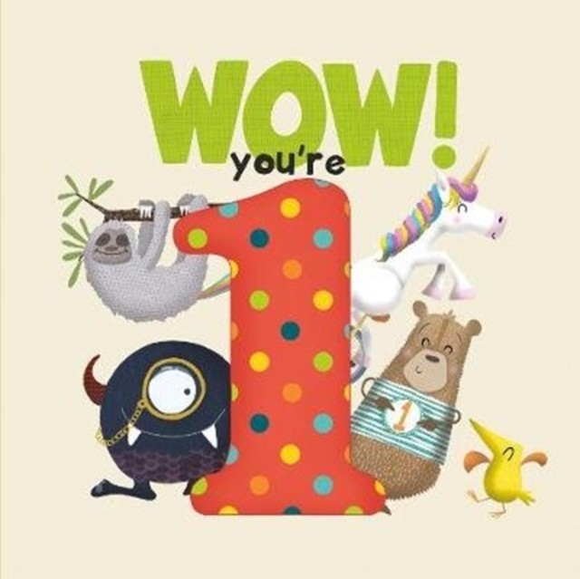 WOW! You're One birthday book by Lucy Tapper (Paperback Book)