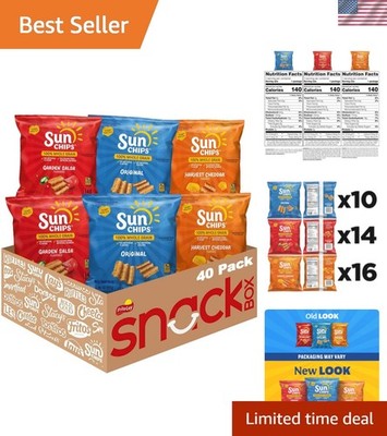 Indulge in 40 Count Whole Grain Chips Variety Pack | Healthy Snacking Delight