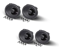 Rockford Fosgate Two Pairs of P1683 Punch 6X8" 3-Way Coaxial Speakers - Used,...