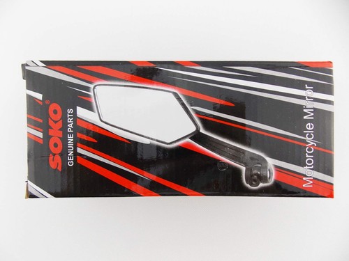 SUZUKI BOULEVARD S83 05-09 CHROME RECTANGULAR SOKO REAR VIEW MIRRORS - Bild 4 von 4