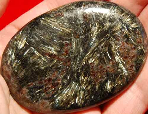 Arfvedsonite Soap-Shaped Palm Stone #15 - Picture 1 of 14