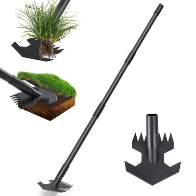 Garden Hoe,2 in 1 Heavy Duty Scuffle Weeding Hoe Garden Tool with Shaped Edge...