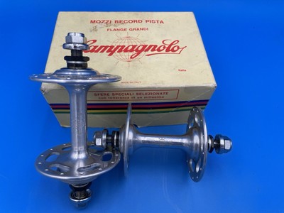 NOS Campagnolo Record Large Flange Track Hubs, 28 Hole New In Box