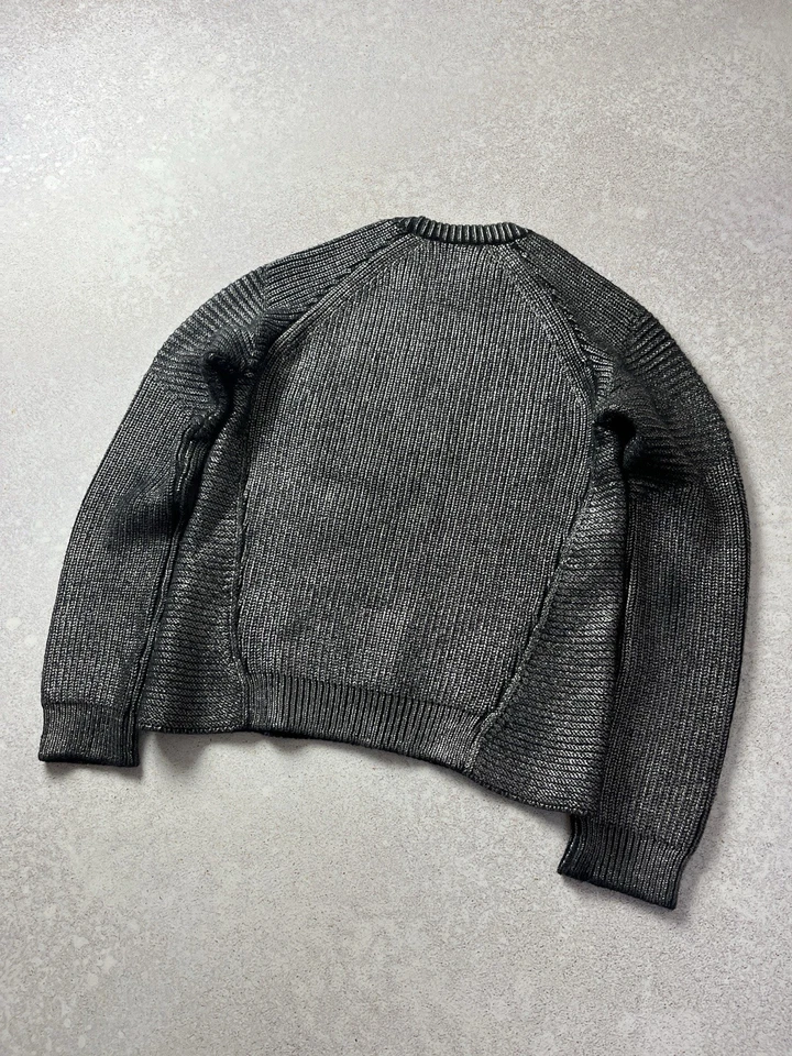 Jersey Diesel Negro Dorado Cuello Redondo Talla XS Negro Brillo Look Foto 4 de 4