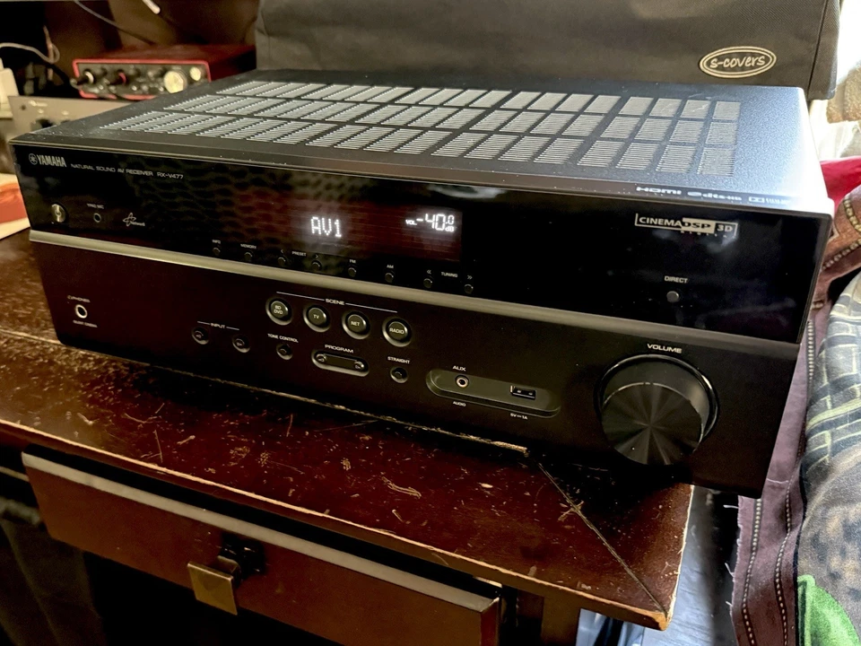 New Yamaha RX-V477 5.1-Channel Home Theater Receiver In Box Complete - Image 4 of 4