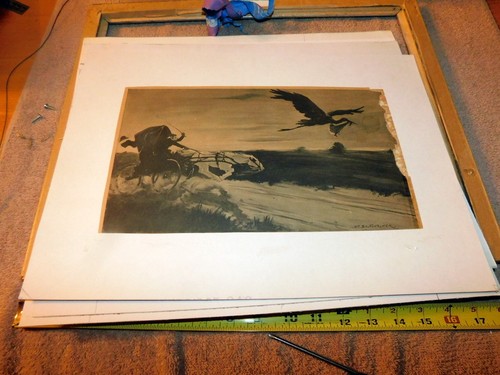 William Balfour Ker (1877-1918) "A Hurry Call" The Doctor v The Stork Art Print - Picture 9 of 22