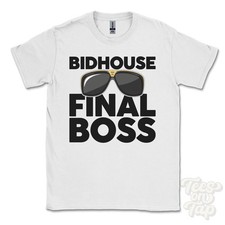 BIDHOUSE FINAL BOSS T-SHIRT funny xmas gift moffat dumfries galloway scotland