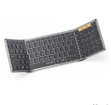 ProtoArc Faltbare Bluetooth Tastatur, XK01 Klappbare Kabellose Tragbare Tastatur