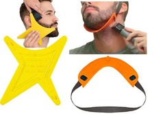 Beard Shaping Template Kit   2 Premium Multi-Style Beard  Neckline Guides: H...