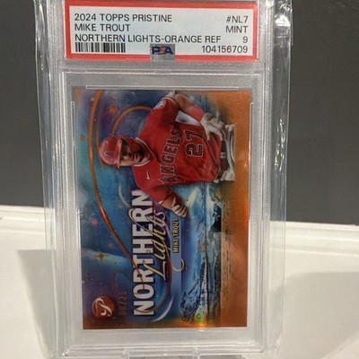 Topps Pristine Northern Lights Mike Trout NL-7 Orange Refractor PSA 9 /25