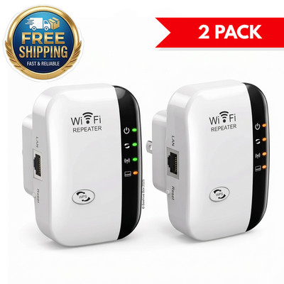 2 Pack WiFi Extender Signal Booster Up to 5000 Sq.ft WiFi Range Extender Repeate