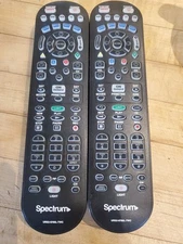 LOT 2 - CLICKR-5 - TV Cable Remote Control UR5U-8780L-TWC - Black - Excellent