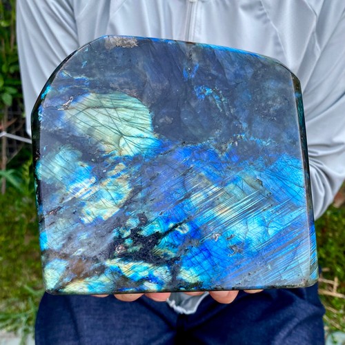 6,15 Pfund natürlicher Labrador Blitz Mondstein Quarz Kristall Mineral Probe - Bild 6 von 11