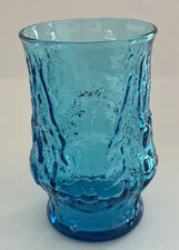 Vintage Anchor Hocking Rainflower  Blue Juice Glass 4"  Replacement
