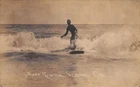 Venice California Surf Riding Surfing Real Photo Postcard AA117406