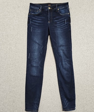 Kut From The Kloth Jeans Toothpick Skinny Women's Size 6 Blue Dark Distress