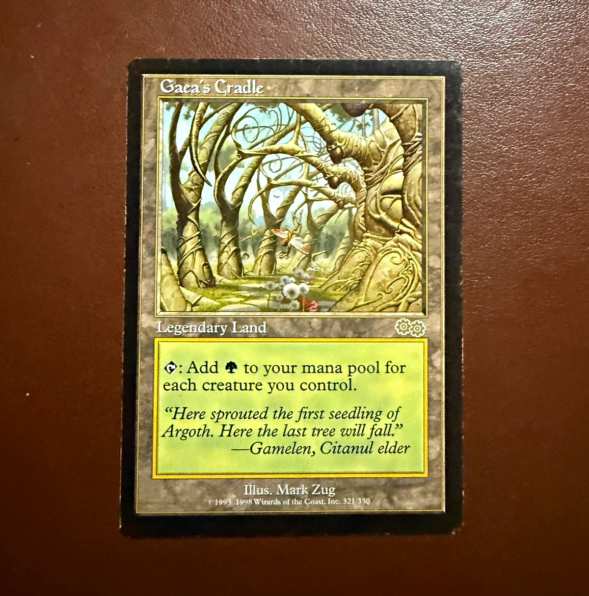 Gaea's Cradle Magic: The Gathering Urza's Saga Rare Individual