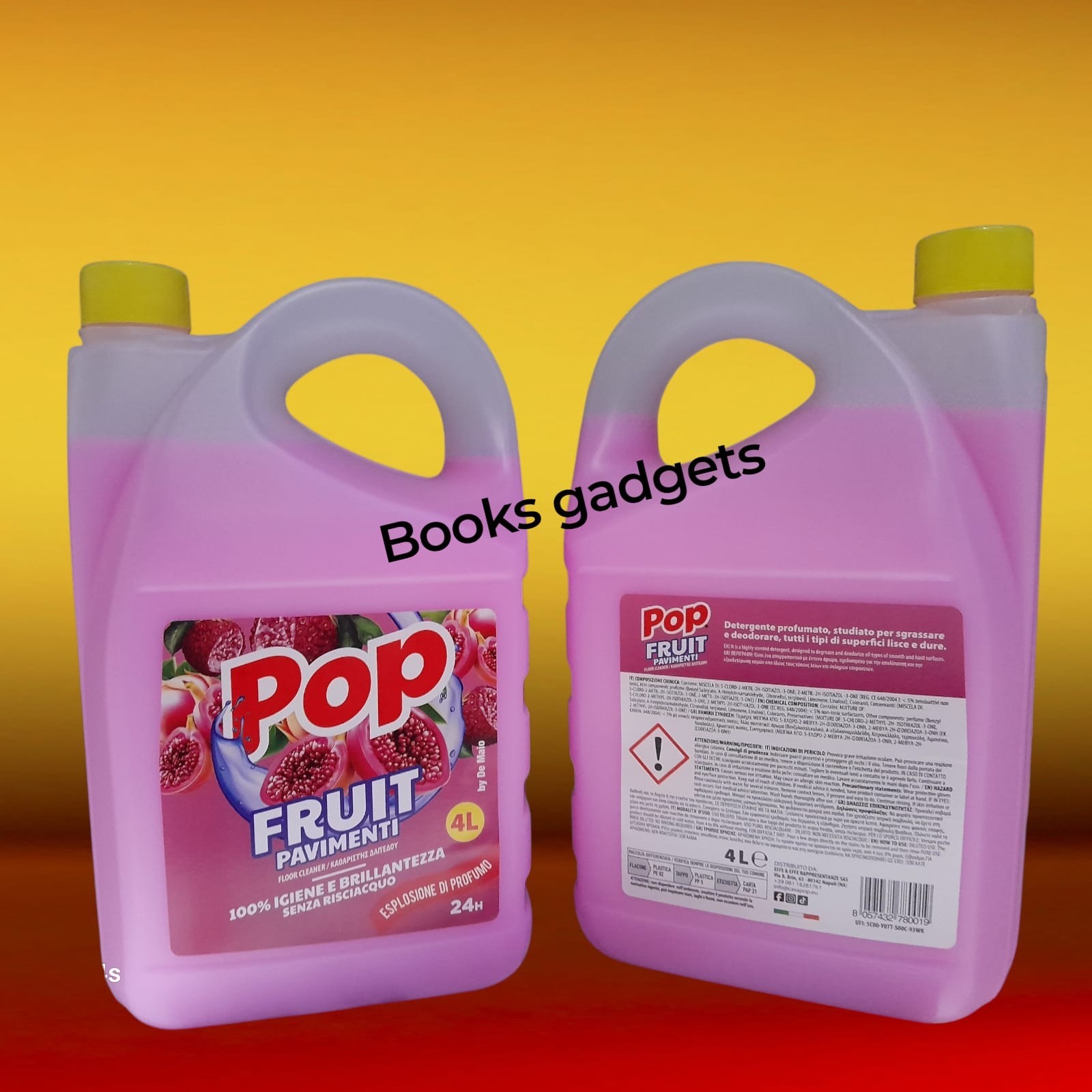 POP Fruit Lavapavimenti Igienizzante 4x4L: Pulizia Profonda Casa
