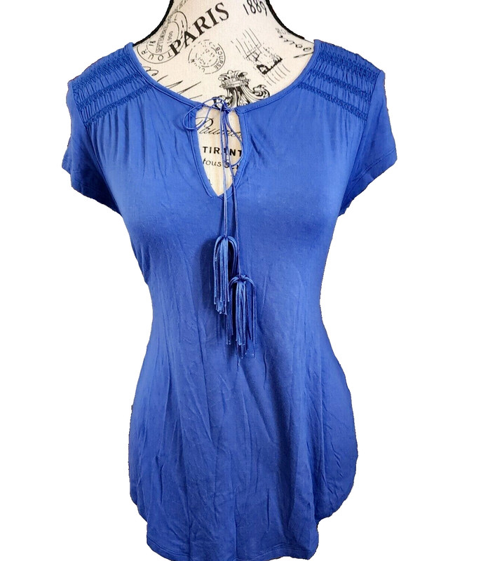 CUPID blue blouse- size S
