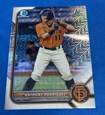 2022 Bowman Chrome #BCP-26 Anthony Rodriguez Refractor Mojo San Francisco Giants