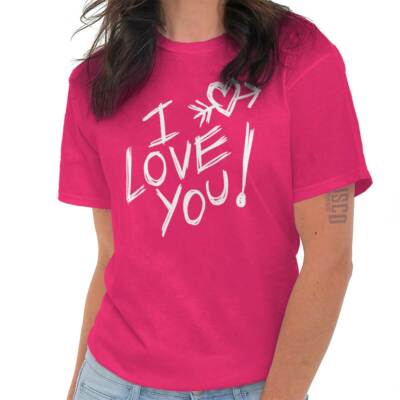 Valentines Day Couple I Love You Romantic Unisex T Shirt Tee For Women