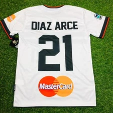 DC United - Camisa Replica de Futbol Retro Wht, 1996 (Tallaje Americano)