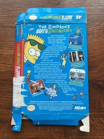 Simpsons Bart Vs The Space Mutants Nintendo NES Empty Box Only 