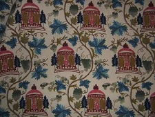 Lee Jofa, Summerhouse Crewel, Vintage, Romantic Crewel, BTY, Color Tuscany