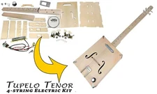 The "Tupelo Tenor" 4-string Box Guitar Kit - Easy to Build, Great Acoustic Tone
