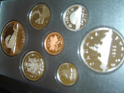1986 Canada PROOF Double Dollar Set i/c VANCOUVER CENTENI Silver